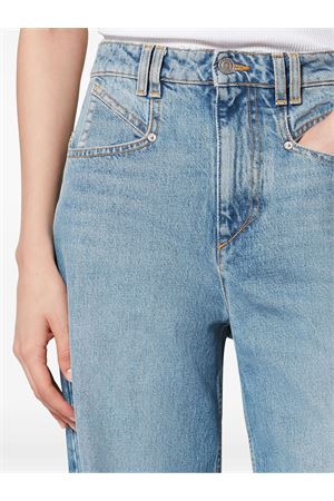 Pantaloni Lemony In Denim Cotone Blu ISABEL MARANT | PA0052FBD1H02I30LU